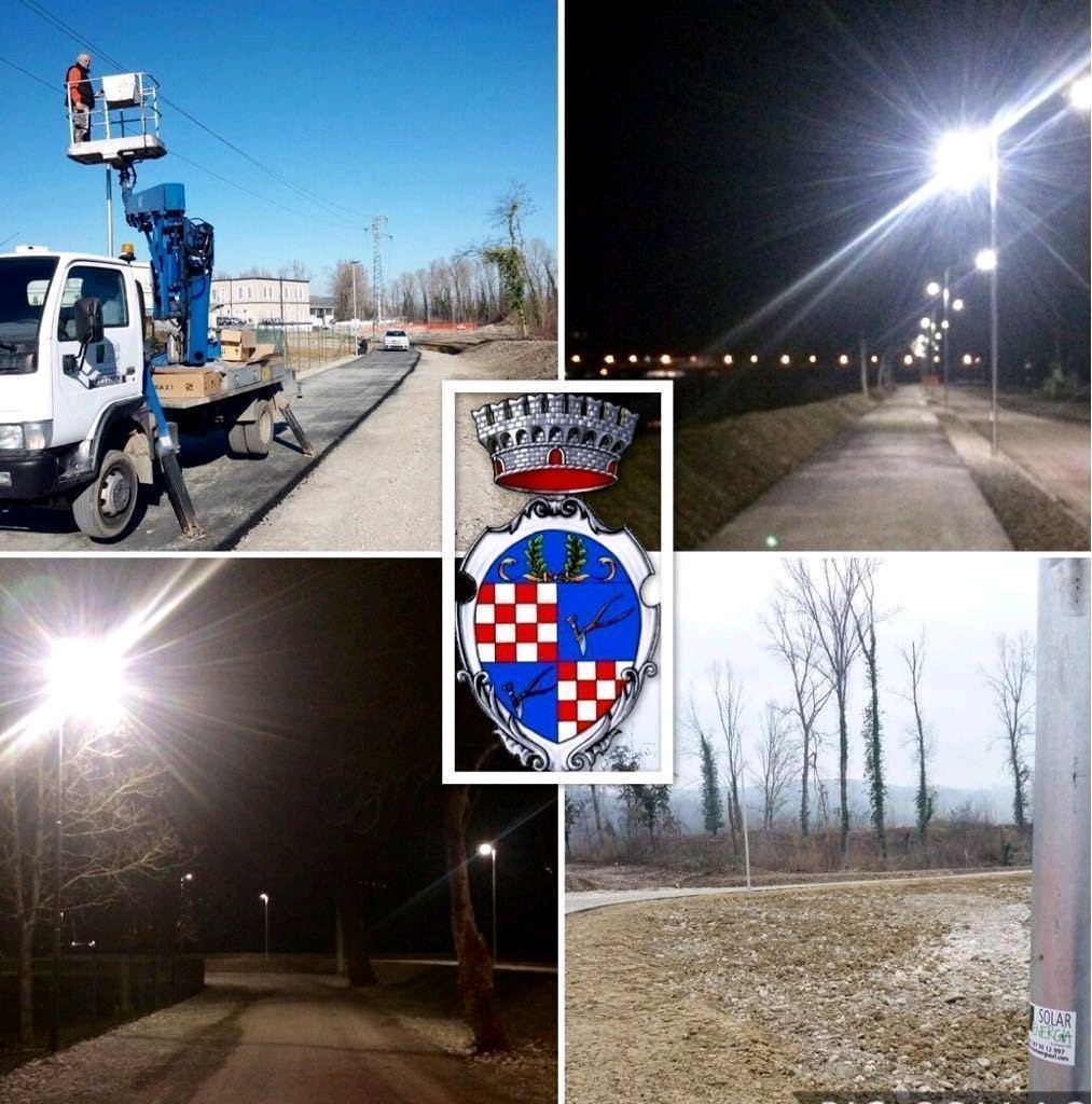 Realizzazione impianto elettrico Pista Ciclabile Langhirano Realizzazione impianto elettrico Pista Ciclabile Langhirano
