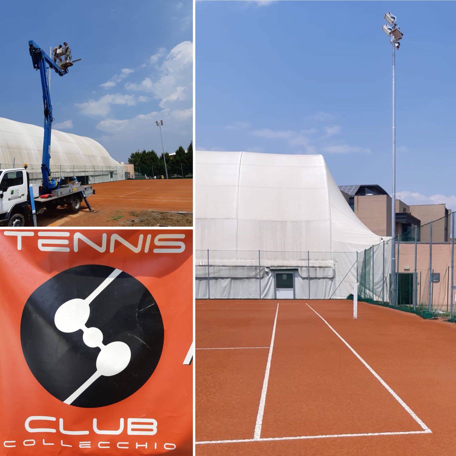 Sostituzione corpi illuminanti a Led Tennis Club Collecchio Sostituzione corpi illuminanti a Led Tennis Club Collecchio